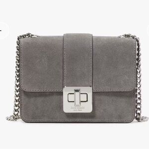 Kate Spade Charcoal Suede Crossbody Bag